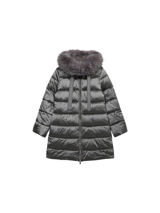 Oltre Oltre Giubbotto piumino F007R001487N013 Grigio Baggy Fit