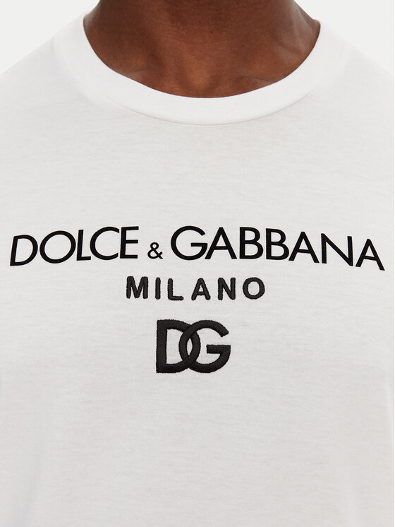 Dolce&Gabbana Dolce&Gabbana T-Shirt G8PD7Z G7B9X Biały Regular Fit