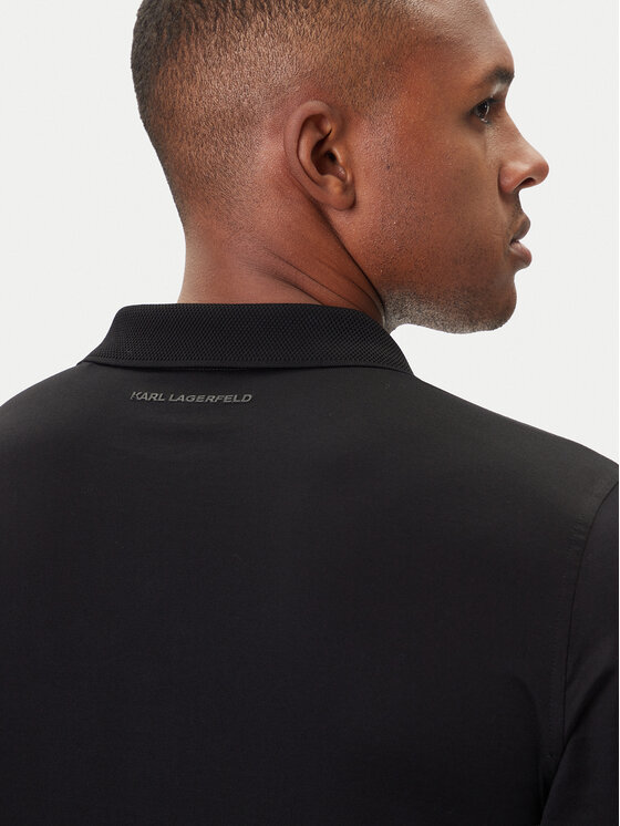 KARL LAGERFELD KARL LAGERFELD Pólóing 745000 554200 Fekete Regular Fit