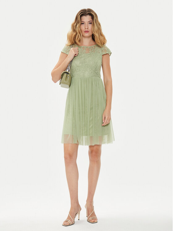 Vila Vila Coctailkleid Ulricana 14083836 Grün Regular Fit