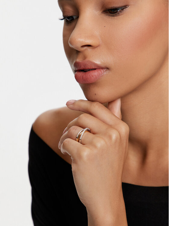 【SWAROVSKI】Hyperbola ペンダント 5684084 5687265 Hyperbola pendant, Pavé, Infinity, White, Rose gold-tone