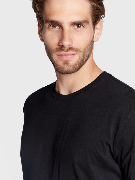 Sisley Sisley Футболка 3I1XS101J Чорний Regular Fit