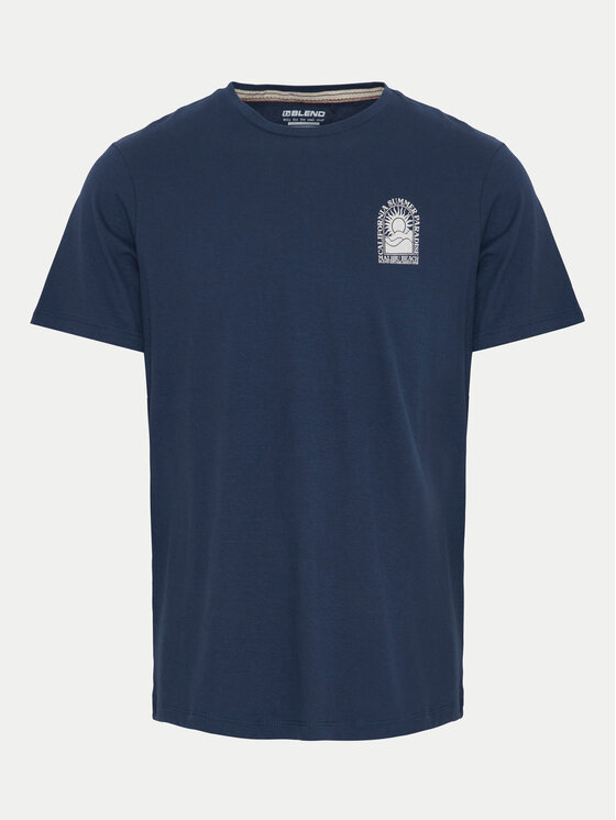 Blend Blend T-Shirt 20716481 Granatowy Regular Fit