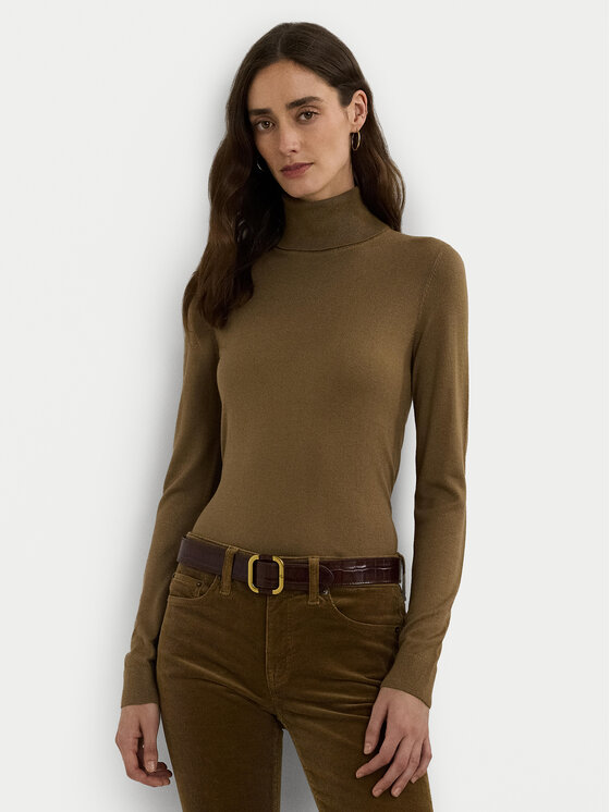 LAUREN RALPH LAUREN Rolák 200940470005 Hnedá Slim Fit