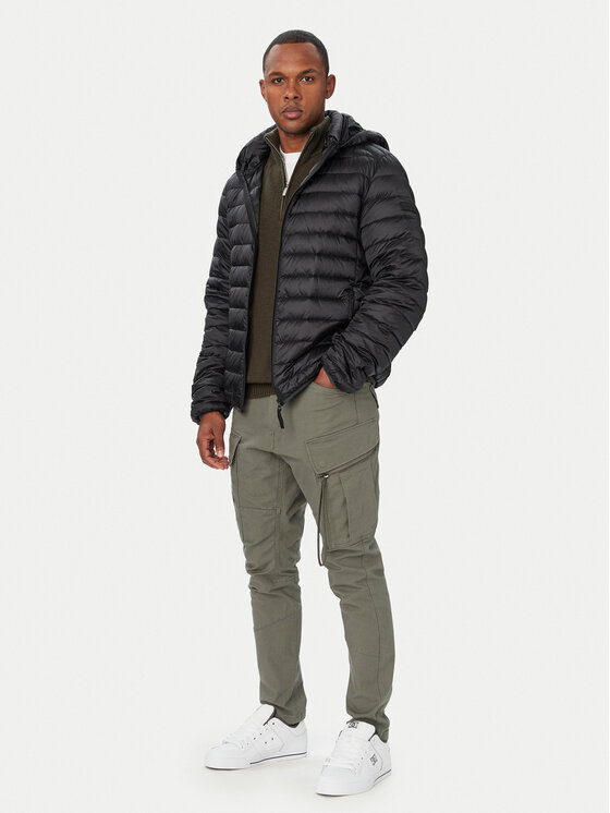 Hunter Hunter Vatovaná bunda 62KUMP1000 Černá Regular Fit