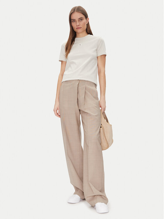 Calvin Klein Jeans Calvin Klein Jeans Majica J20J225243 Bež Regular Fit
