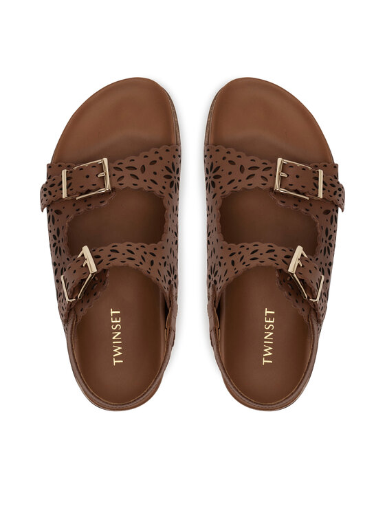 TWINSET TWINSET Sandale 251GCJ046 Smeđa