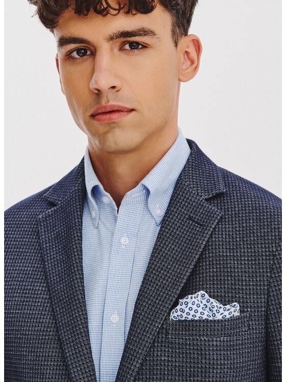 Pako Lorente Pako Lorente Marynarka P25WF-3X-026 Granatowy Slim Fit