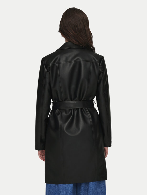 JDY JDY Kevad-sügis mantel Yetta 15328148 Must Regular Fit
