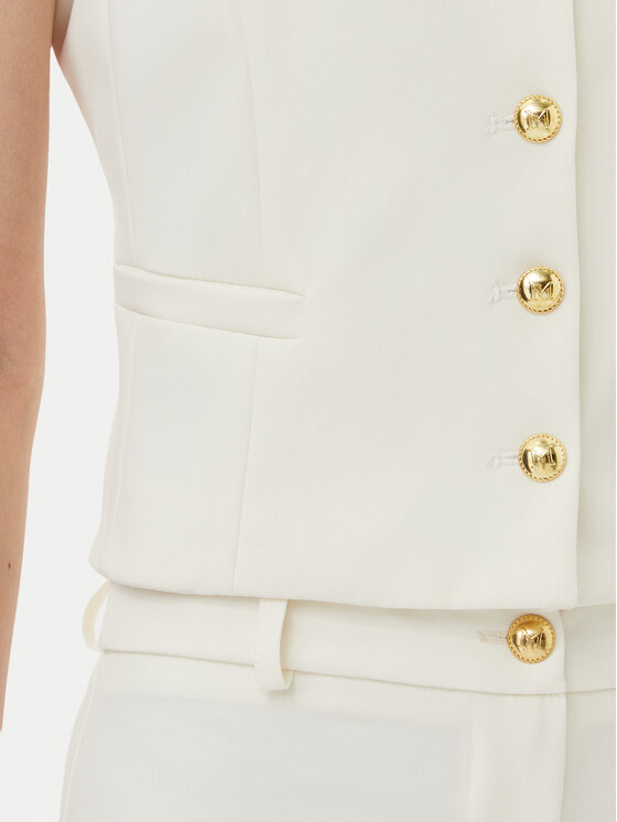 Maryley Maryley Елек 25EB128/43VA Екрю Regular Fit