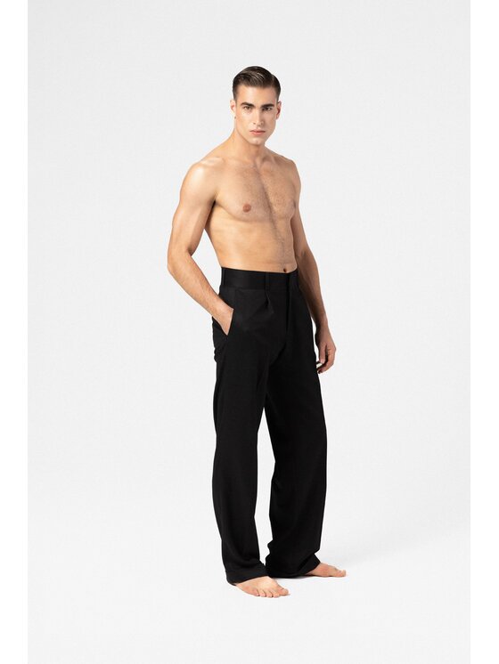 LE POSSÉ LE POSSÉ Pantalone da abito MWFT Nero Tailored Fit