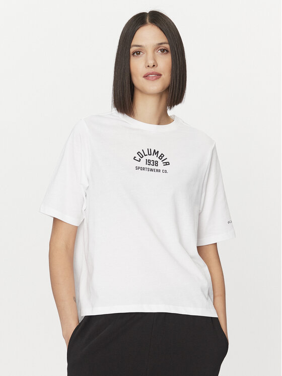 Columbia Treniņkrekls North Cascades™ Relaxed Tee Balts Regular Fit