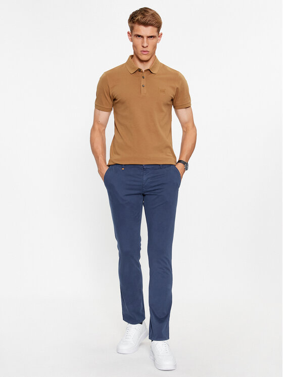 Boss Boss Chino kalhoty Schino D 50470813 Modrá Slim Fit