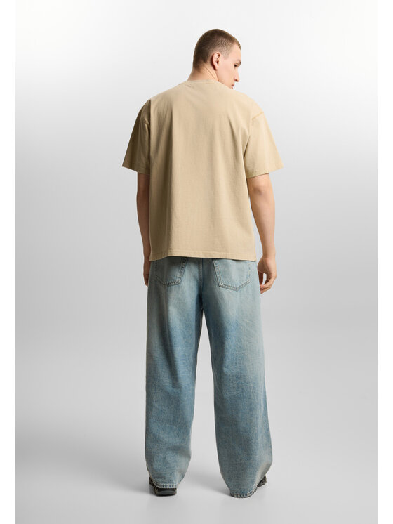 PROSTO. PROSTO. T-Shirt Splash Beżowy Regular Fit