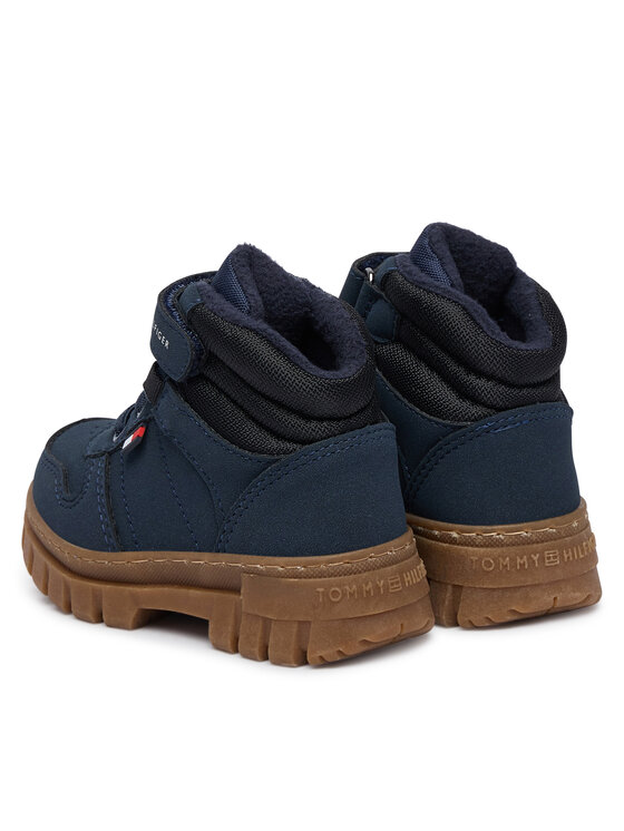 Tommy Hilfiger Tommy Hilfiger Trzewiki T1X5-35290-0316 Granatowy