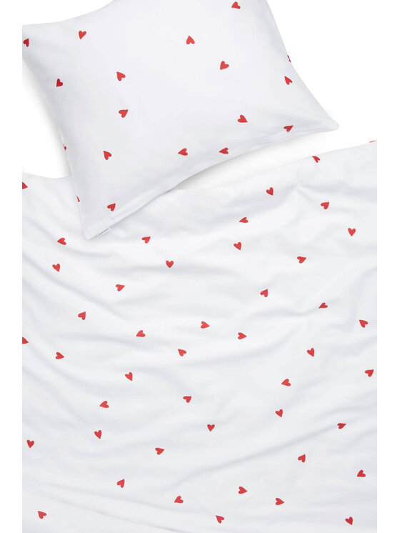White pocket White pocket Komplet pościeli satynowa Biały