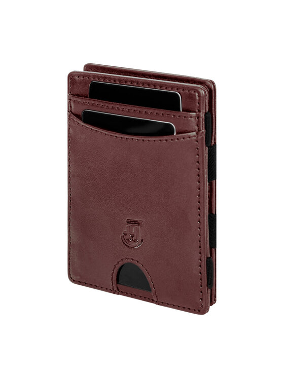 James Hawk James Hawk Mały Portfel Męski Męski skórzany portfel slim z RFID Brązowy