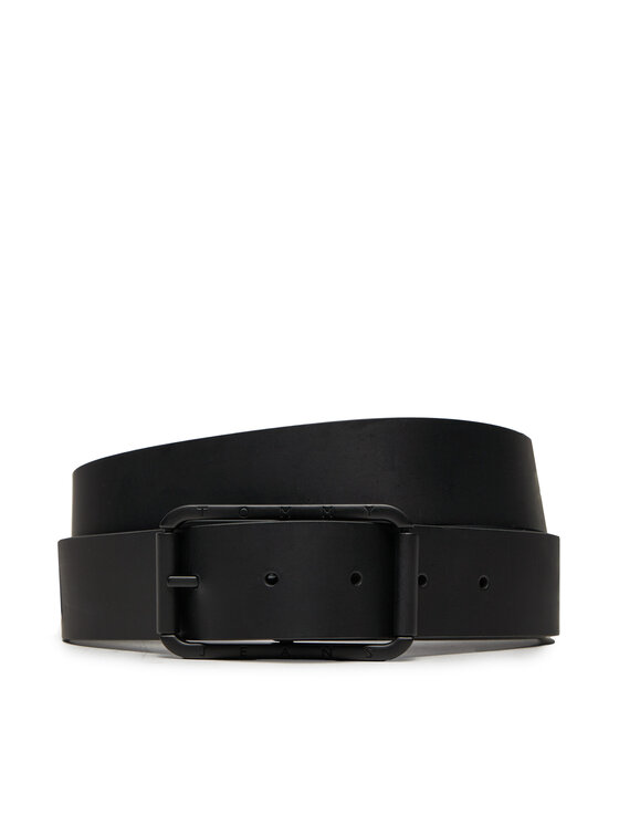 Tommy Jeans Tommy Jeans Pánsky opasok Rev.Travel Buckle AM0AM12416 Tmavomodrá