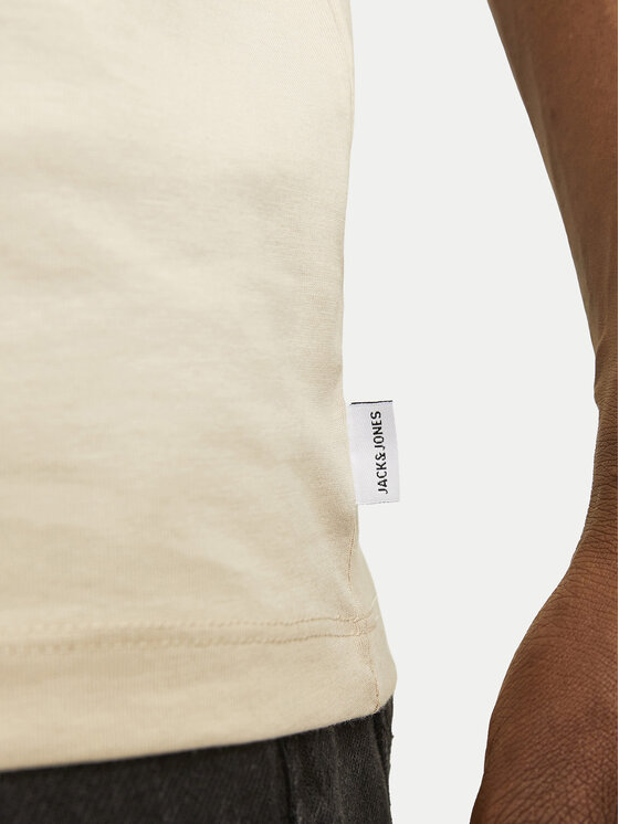 Jack & Jones Jack & Jones T-Shirt Oragnic Basic 12156101 Béžová Regular Fit