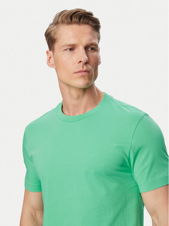 BOSS BOSS Тишърт Thompson 01 50468347 Зелен Regular Fit