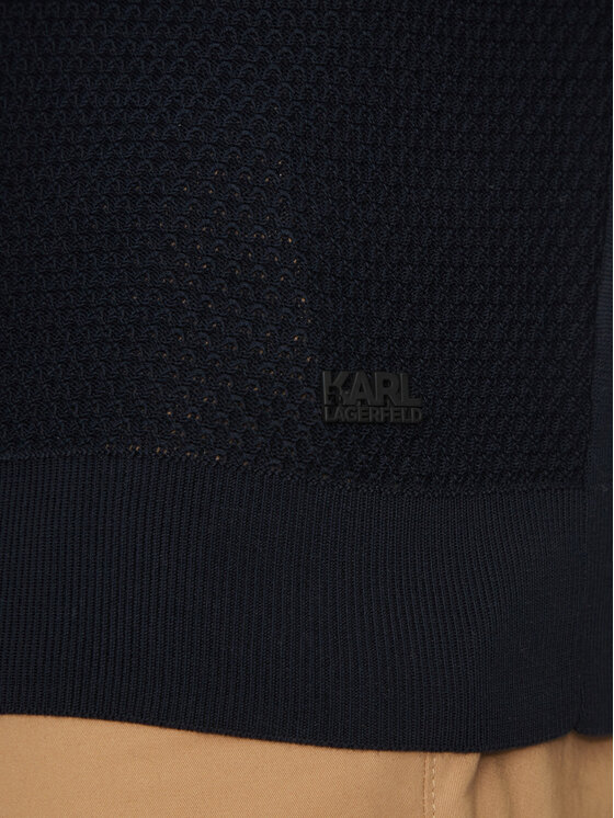 KARL LAGERFELD KARL LAGERFELD Polo 655017 552307 Tamnoplava Slim Fit