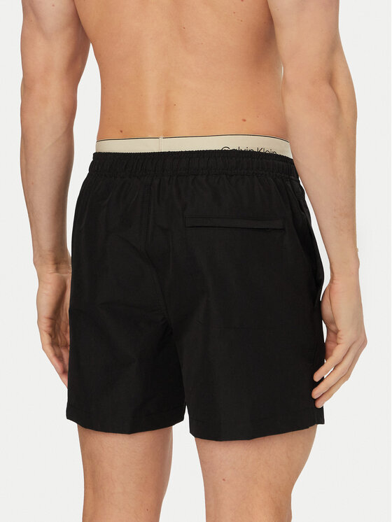 Calvin Klein Swimwear Calvin Klein Swimwear Kopalne hlače LV00N61017 Črna Regular Fit