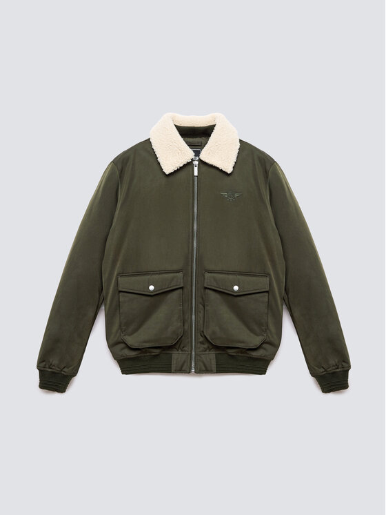 BIG STAR BIG STAR Kurtka zimowa GETNEW Zielony Basic Fit