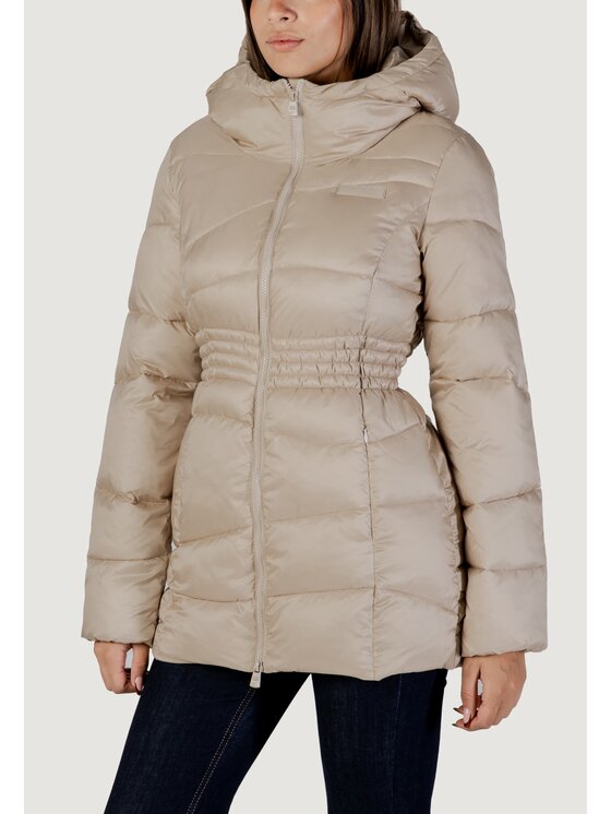 EA7 Emporio Armani EA7 Emporio Armani Giacca di pelle BOMBER JACKET Beige Egg Fit