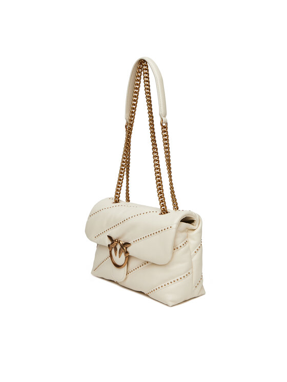 PINKO PINKO Дамска чанта Love Puff Classic Cl PE 25 PLTT 100038 A26T Екрю