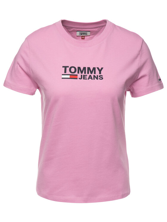 Tommy Jeans Tommy Jeans T-Shirt DW0DW07029 Růžová Regular Fit