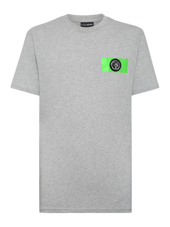 Plein Sport Plein Sport T-Shirt 8343 Szary Regular Fit