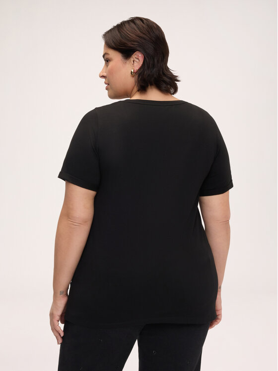 Fiorella Rubino Fiorella Rubino T-shirt G0EPL009366N033 Nero Regular Fit