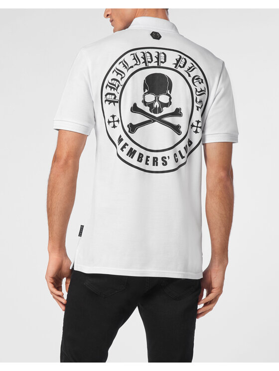 PHILIPP PLEIN PHILIPP PLEIN Polo 11641 Bianco Slim Fit