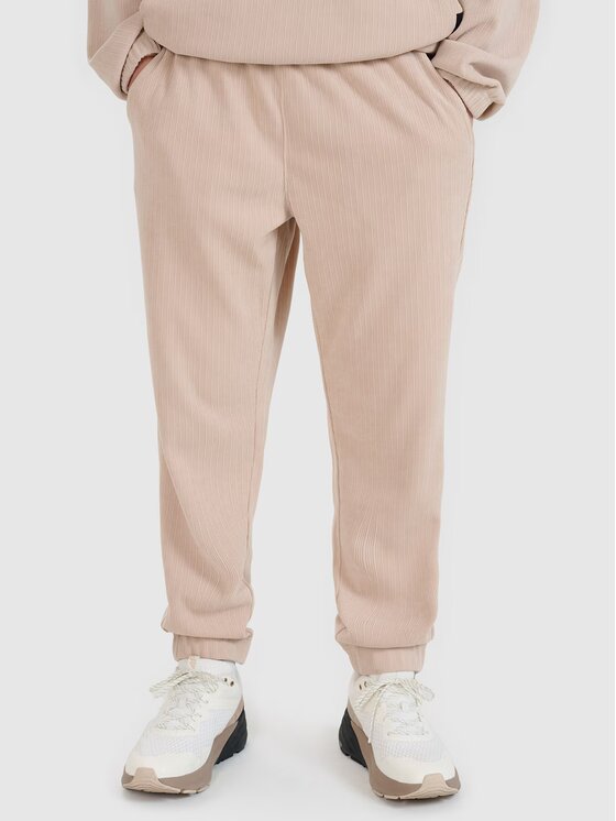 4F 4F Jogger nohavice 4FRSS25TTROM1476-83S Hnedá Regular Fit