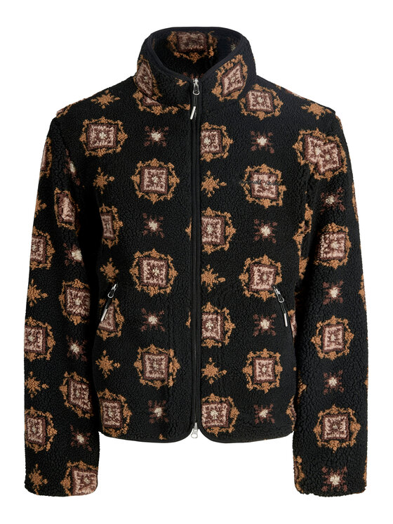 Jack & Jones Jack & Jones Fleecová mikina Norrebro 12291531 Čierna Regular Fit