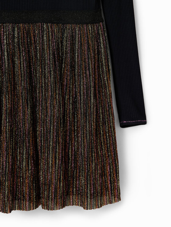 Desigual Desigual Každodenné šaty 23WGVK14 Čierna Regular Fit