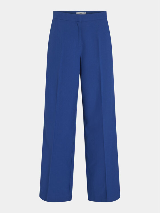 Vila Vila Kalhoty z materiálu Viriley 14092209 Modrá Straight Fit