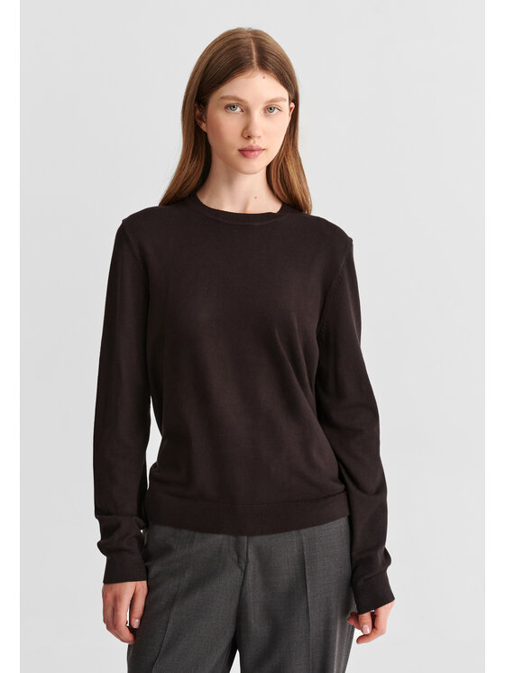 TATUUM TATUUM Sweter LOKI Brązowy Fitted Fit