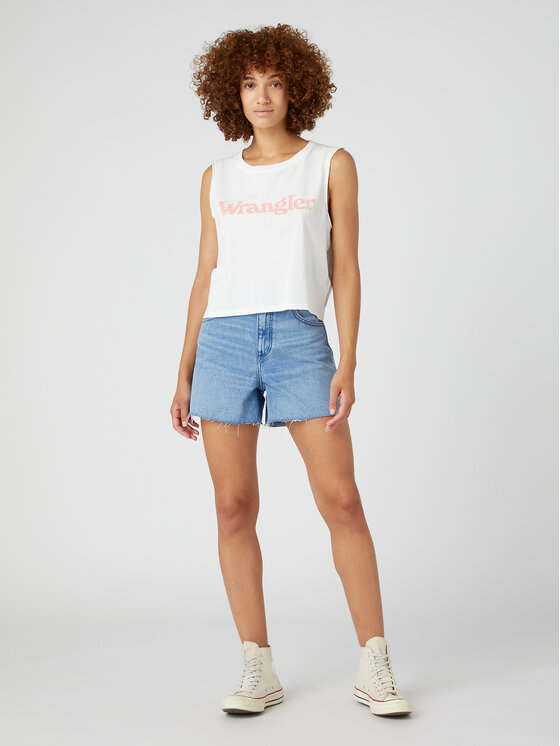 Wrangler Wrangler Džínsové šortky Donna W25H73191 112332278 Modrá Regular Fit