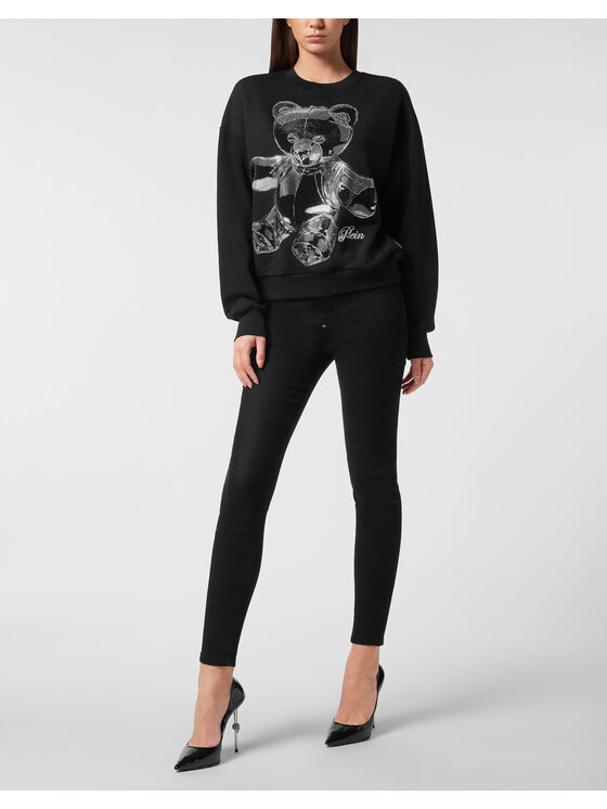 PHILIPP PLEIN PHILIPP PLEIN Bluza 27223 Czarny Regular Fit