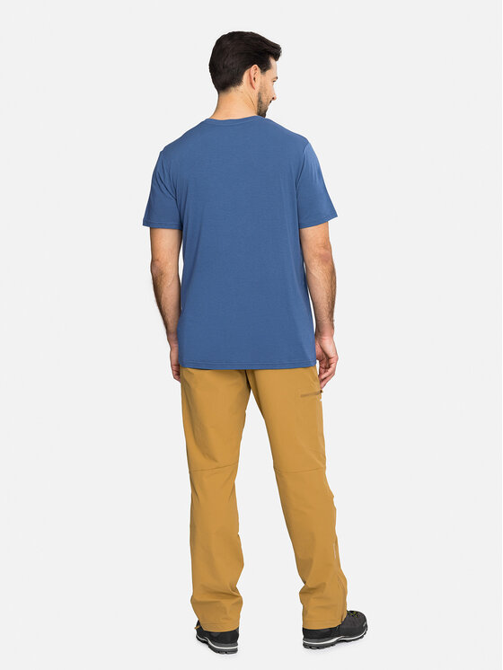 Viking Viking T-Shirt Lenta Bamboo Light Man Granatowy Regular Fit