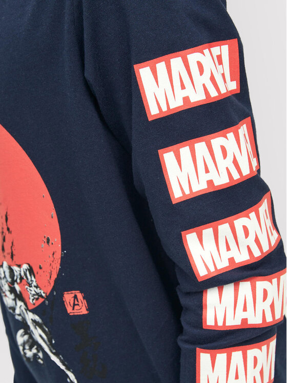 Jack & Jones Junior Jack & Jones Junior Bluzka MARVEL 12217803 Granatowy Regular Fit