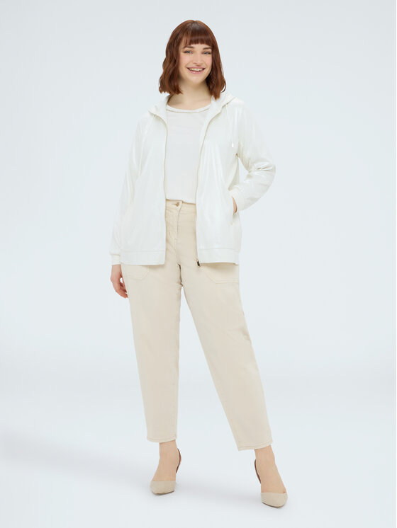 Fiorella Rubino Fiorella Rubino Bluza G833L008908N011 Biały A-Line Fit