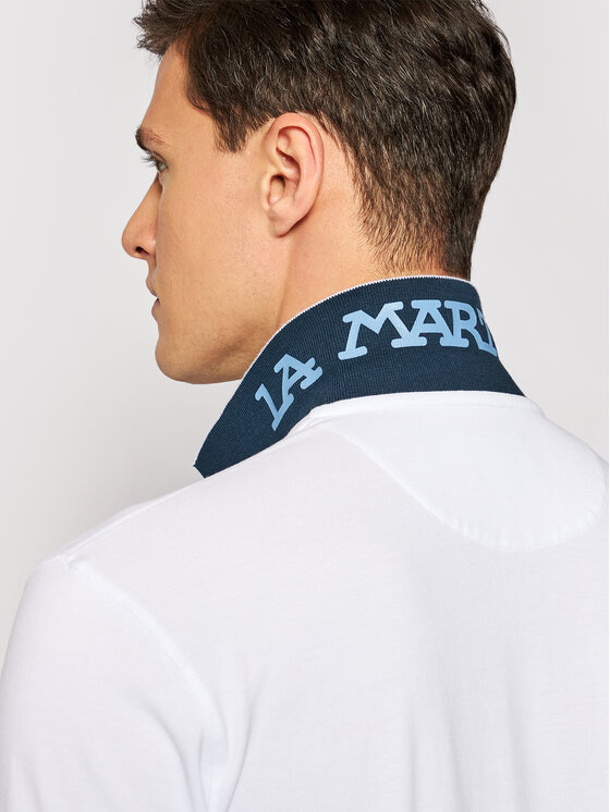 La Martina La Martina Polo majica CCMP01 PK001 Bela Regular Fit
