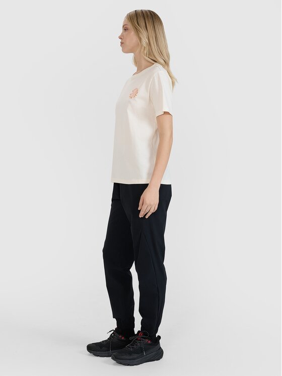 4F 4F T-Shirt 4FWSS25TTSHF1994-11S Biały Oversize