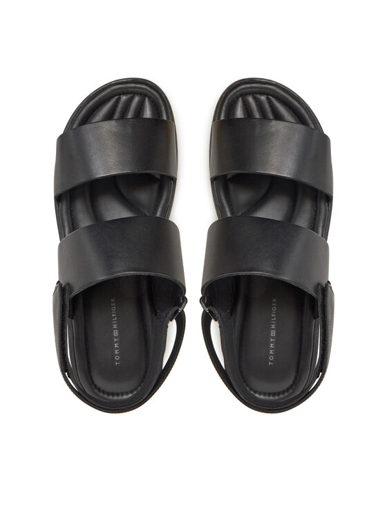 Tommy Hilfiger Tommy Hilfiger Sandále Premium Hilfiger Strappy Lh Sand FM0FM05356 Čierna