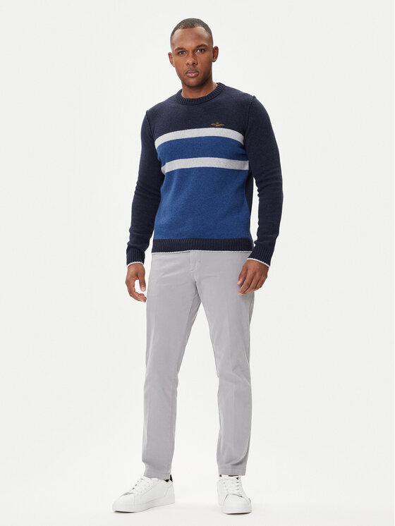 Aeronautica Militare Aeronautica Militare Džemper 252MA1609UL00924 Tamnoplava Regular Fit