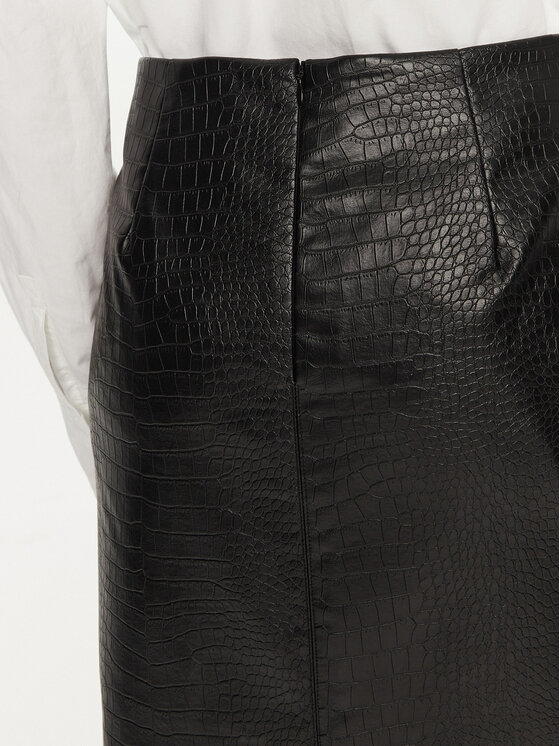Bruuns Bazaar Bruuns Bazaar Gonna in similpelle Tuanella BBW4134 Nero Regular Fit