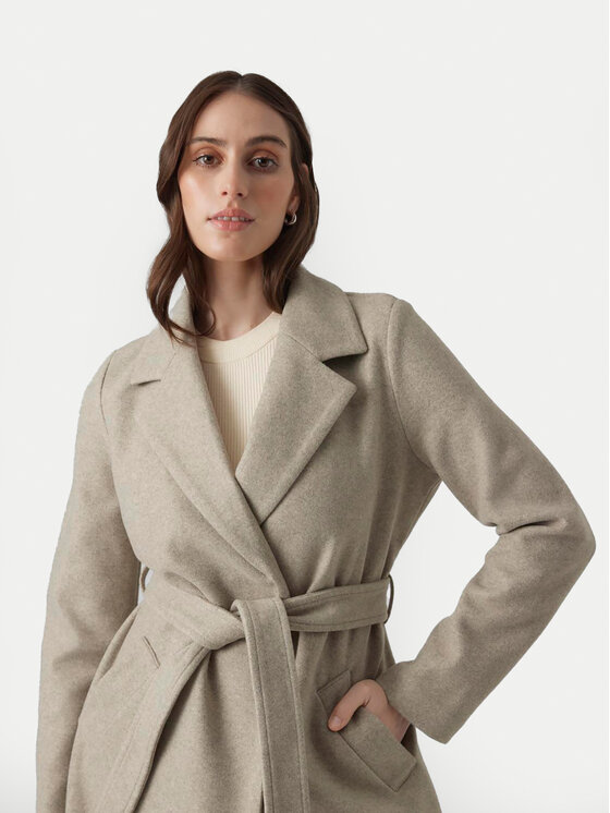 Vero Moda Vero Moda Kevad-sügis mantel Fortuneaya 10278330 Beež Regular Fit