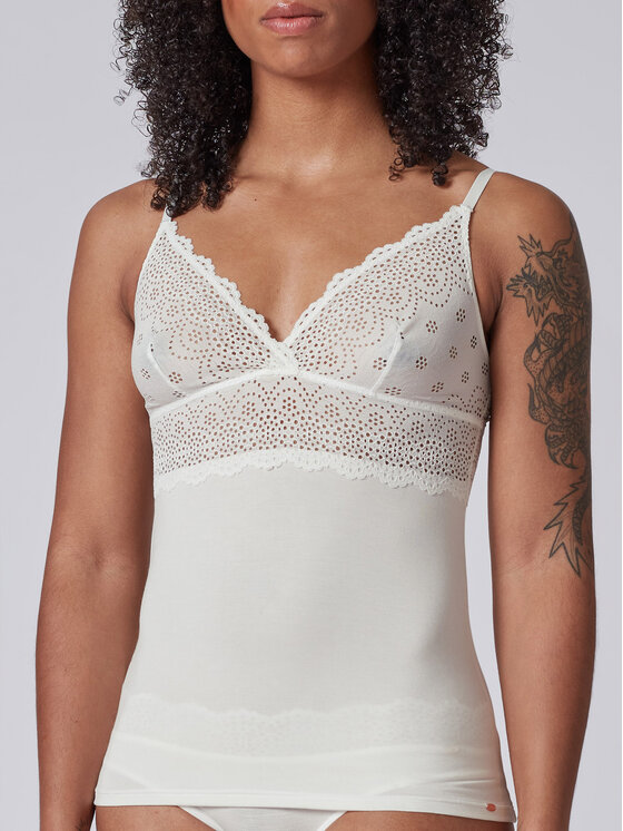 Skiny Skiny Podprsenkový top 080585 Béžová Slim Fit